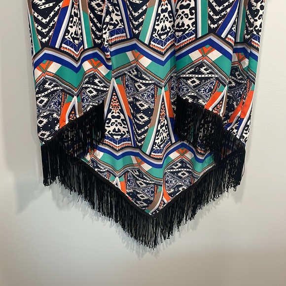 Aztec printed women’s kimono duster - Picture 2 of 6